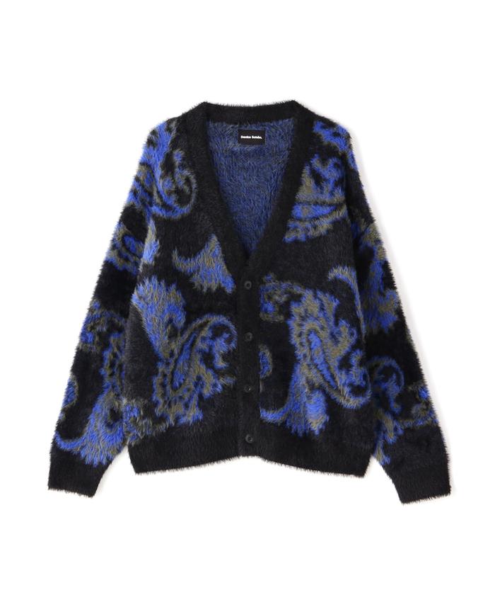 ダンケシェーン　カーディガン DankeSchon/ダンケシェーン/DAMEGE PIGMENT KNIT CARDIGAN(Free