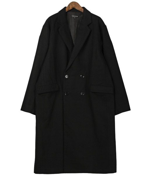 ラグスタイル LUXSTYLE ウールダブルブレストチェスターコート