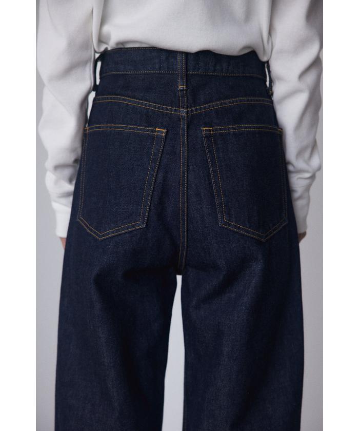 4696【美品】ブラックバイマウジー　PUNAワンウォッシュ　ワイドデニムパンツ PUNA one wash denim(505033466) | ブラックバイマウジー(BLACK