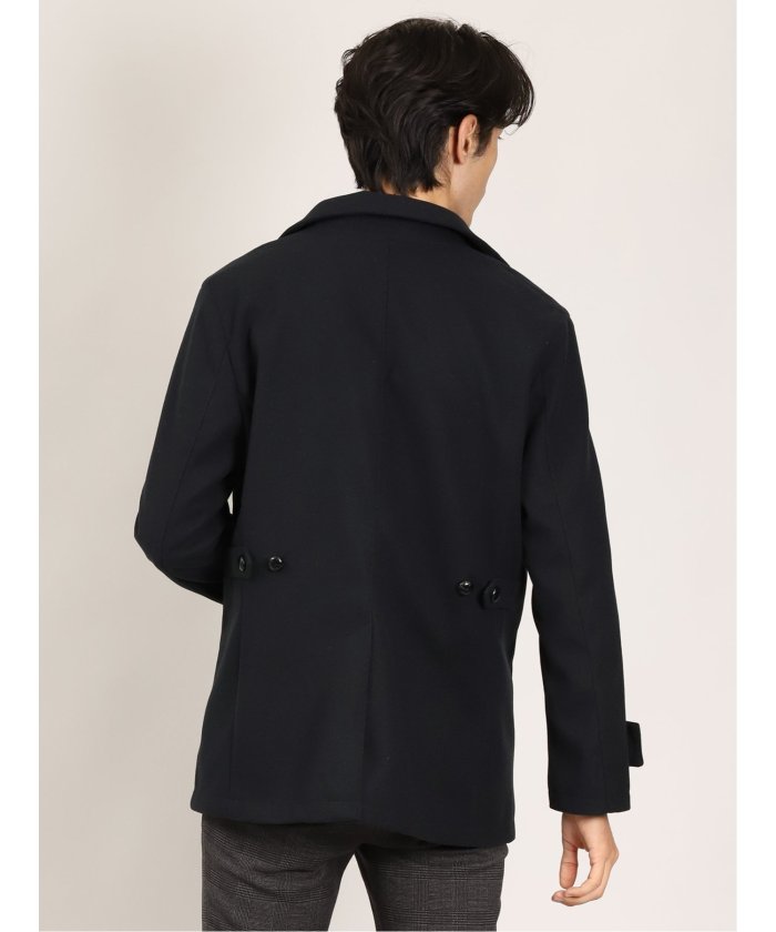 M】supreme peacoat ピーコート NAVY 紺（フリースメルトンP