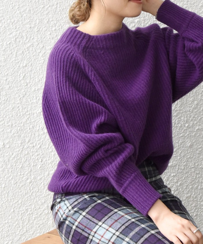 セール 30%OFF】SHIPS any: AQUA ニット ラグラン パフ プル