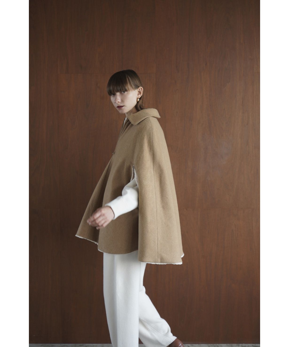 Reversible cape shop coat