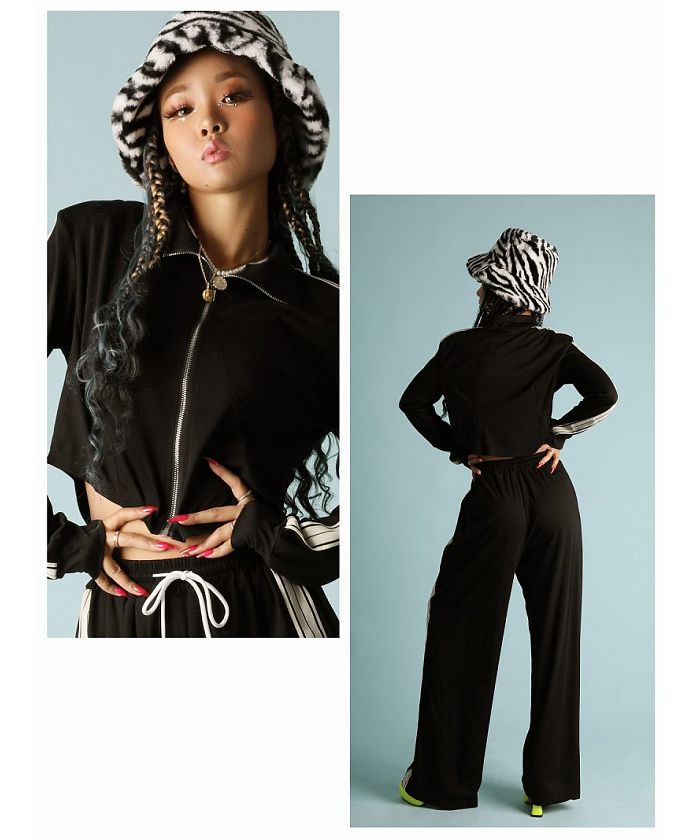 Bombshell SPORTSWEAR上下セットボムシェル ボムシェル bombshell セットアップ へそ出し ジャージ 長袖