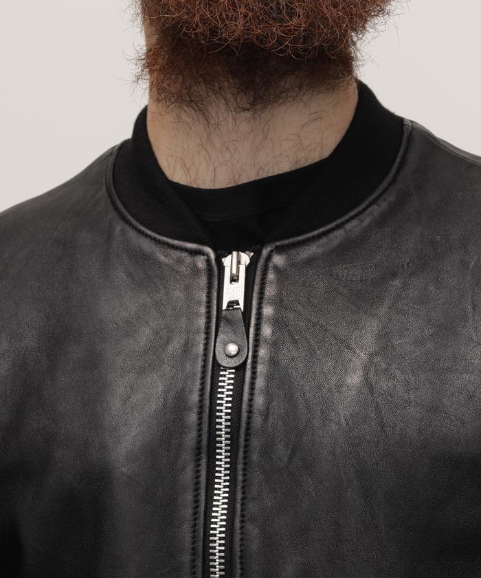 LEATHER JACKET BOWERY/レザージャケット バワリー MA-1 LEATHER JACKET BOWERY/レザージャケット バワリー MA-1