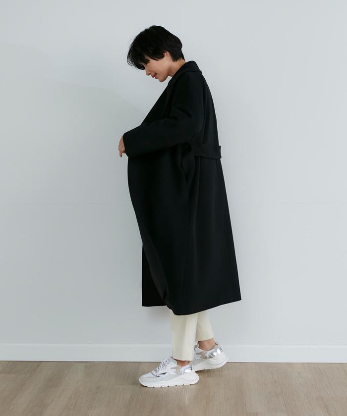 セール 50%OFF】ベルテッドラップコート(505039607) | イネド セール 50%OFF】ベルテッドラップコート(505039607) | イネド