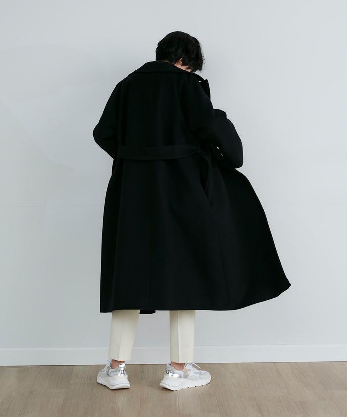 セール 50%OFF】ベルテッドラップコート(505039607) | イネド セール 50%OFF】ベルテッドラップコート(505039607) | イネド