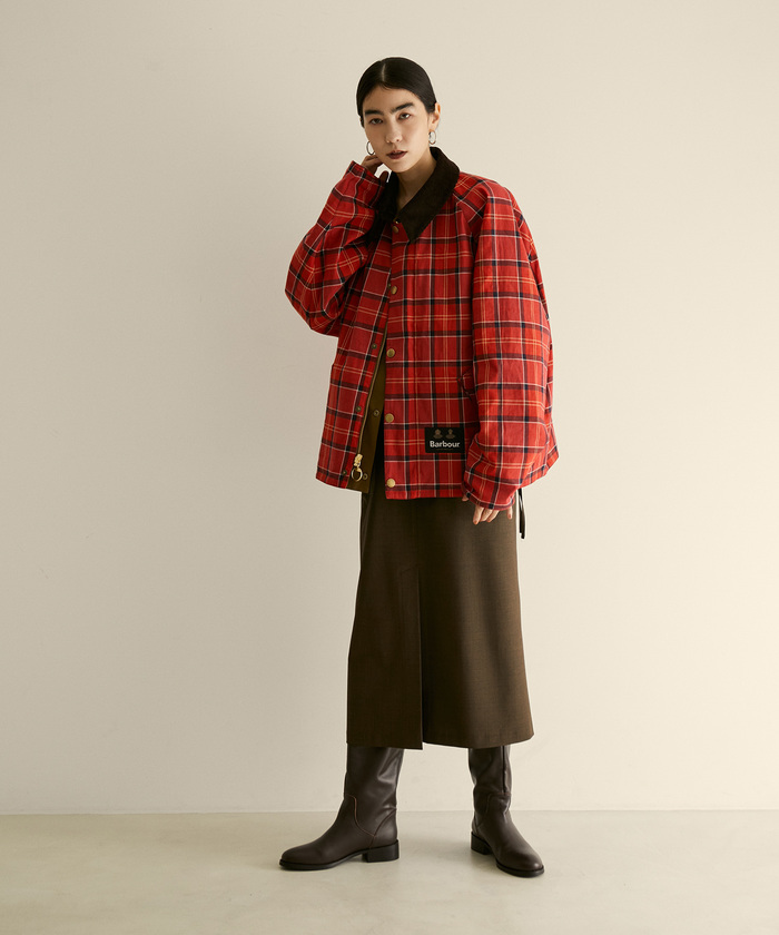Barbour BORDER c38 95年 チェック赤 Barbour BORDER c38 95年 チェック赤