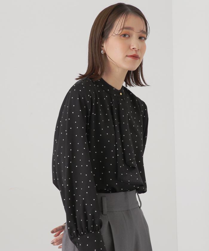 セール 50%OFF】ボウタイ風とろみブラウス(504991297) | エヌ