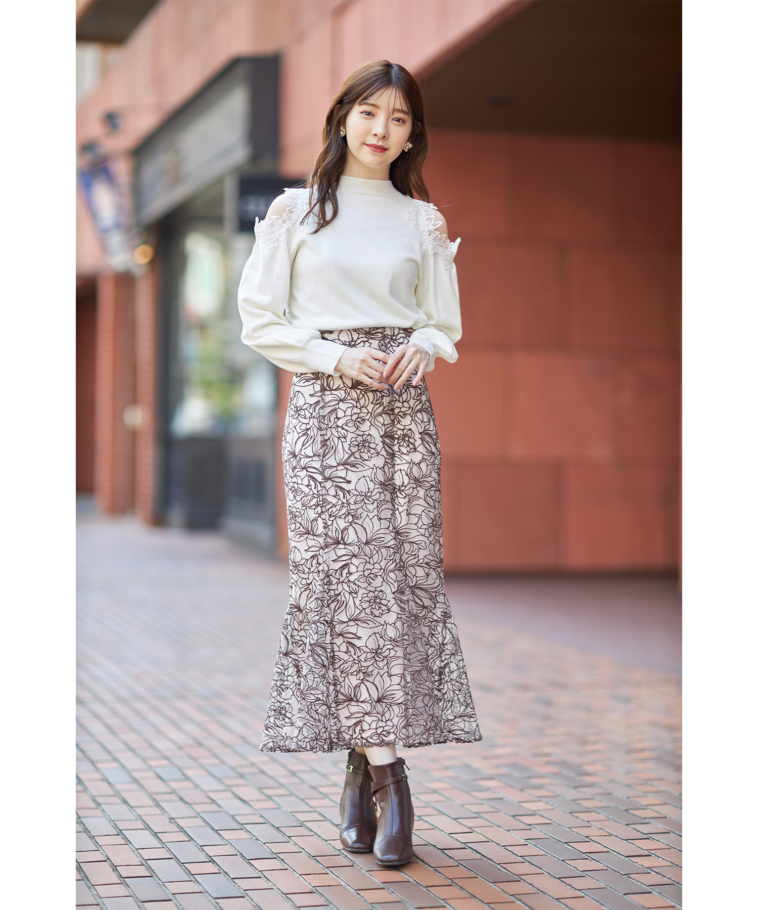 セール】トッコクローゼット tocco closet フラワーレース装飾