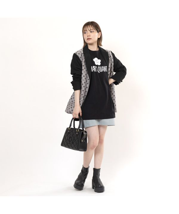 マリークワント MARY QUANT スクエアキルトデイジーパッチ 2WAY