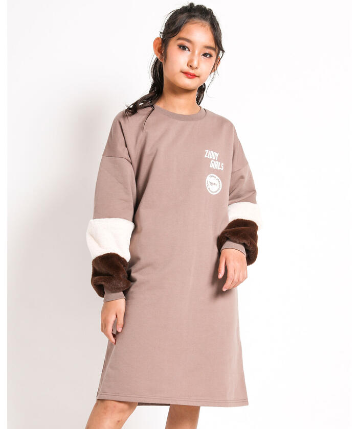 新品未使用　jacadi トレーナーワンピース　3A 小さいサイズ 【hiiさんコラボ】長袖ドッキングワンピース 低