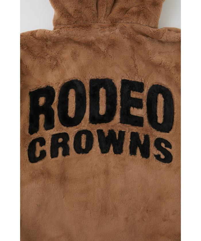 RODEO CROWNS WIDE BOWL メンズエコファーロゴブルゾン BEG