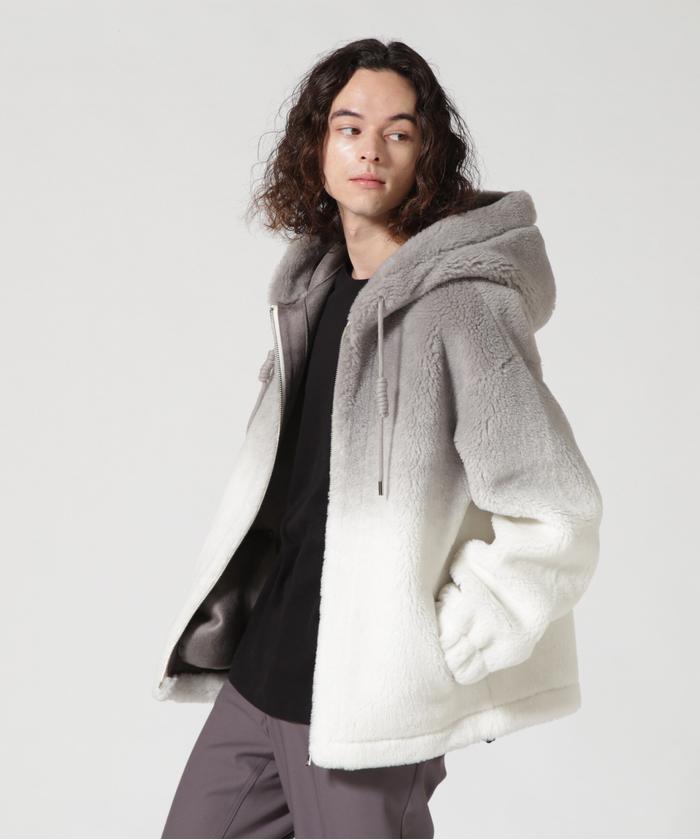 ★ 美品 Steinbock 包みぼたん アンゴラ混 ローデンジャケット グレー Rinascente（リナシェンテ） アンゴラ混 三つ杢沼ネックベスト