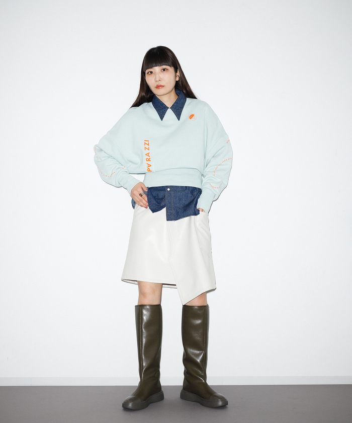 セール 30%OFF】【サステナブル】PAPARAZZI ロゴスウェット