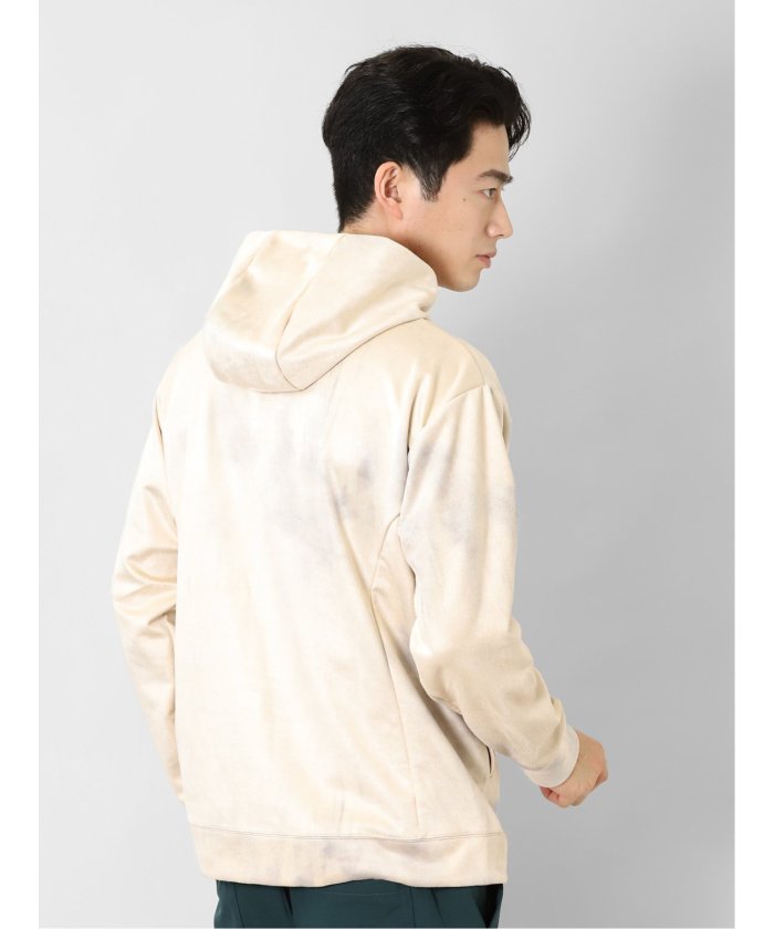 セール 33%OFF】ニットスエード 斑プリント ルーズプルパーカー
