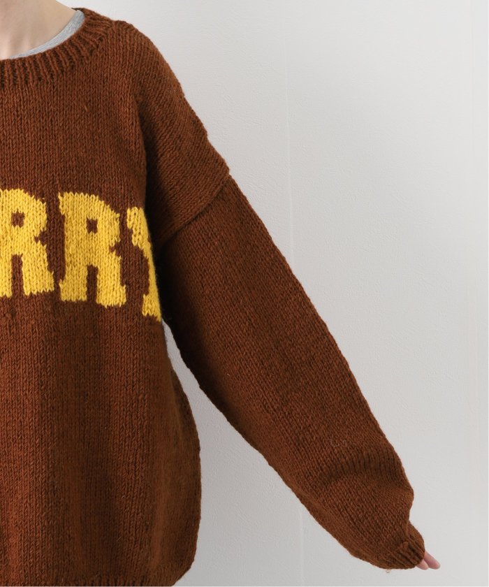 高い素材】 Macmahon Knitting MillsのCURRYロゴ白セーター