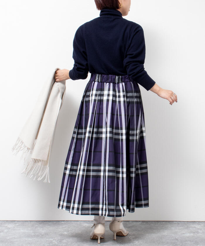 WEB限定 GW SPECIAL PRICE】タフタタックフレアスカート（4-0030