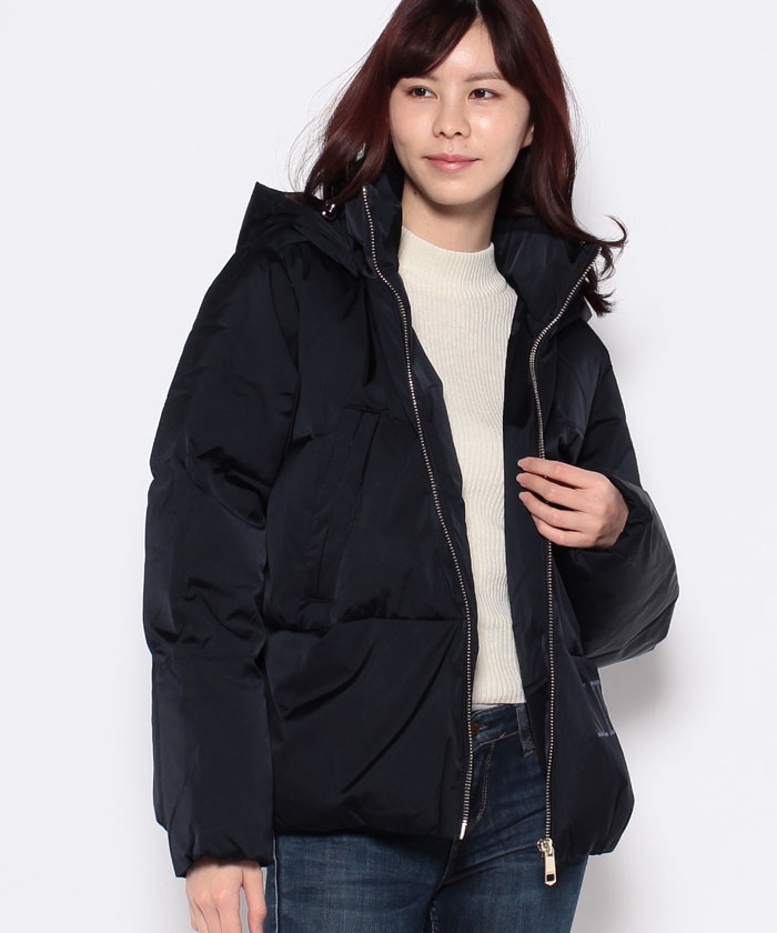 美品 ヒルフィガーデニム ダウンジャケット ダウン70% ロング ブラウン S tmjt001_240202_1.jpg