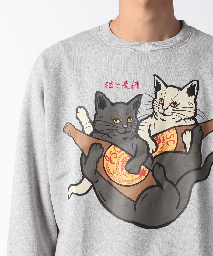 go slow caravan - 新品！2番 レディース キッズ ゴースローキャラバン スウェット 猫 ねこ go slow caravan - 新品！2番 レディース キッズ ゴースロー