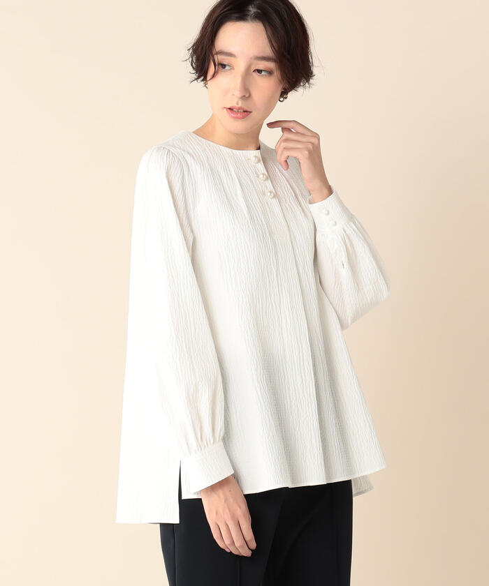 NOLLEY'S 定価1.7万円 リップルビッグリボンブラウス セール】リップルビッグリボンブラウス(505053540) | ノーリーズ