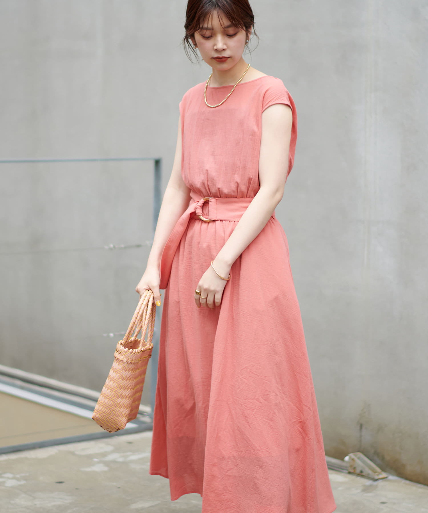 セール】【natural couture】べっ甲Dかん太ベルト涼しげ