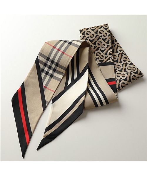 BURBERRY(バーバリー)】スキニースカーフ TRIPLE CHECK 8037017