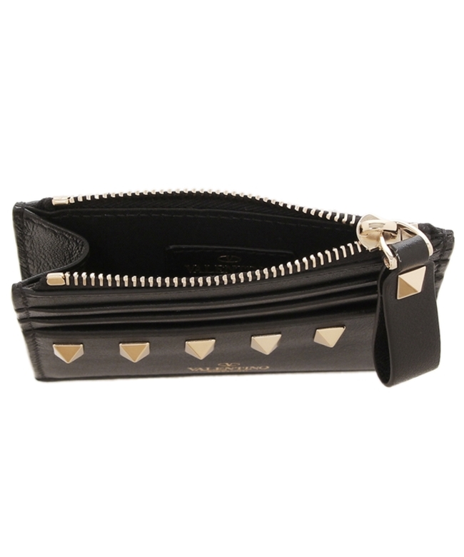 VALENTINO ロックスタッズ　コインケース　キーリング付き VALENTINO ロックスタッズコインケースキーリング付き
