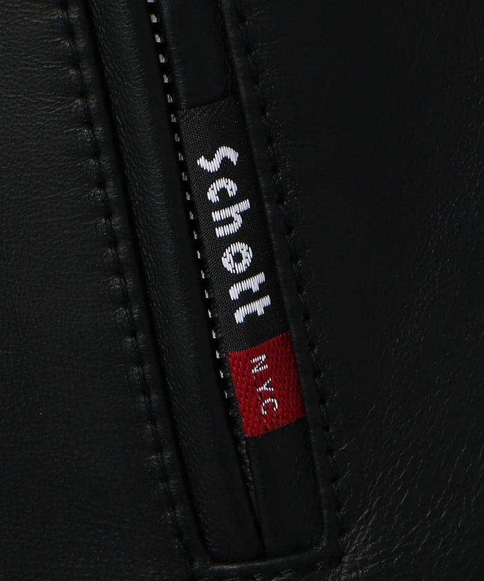 未使用級 SCHOTT クラシックレーサー 羊革 レザージャケット Lサイズ 黒 送料無料】【Schott】クラシック レーサー ジャケット