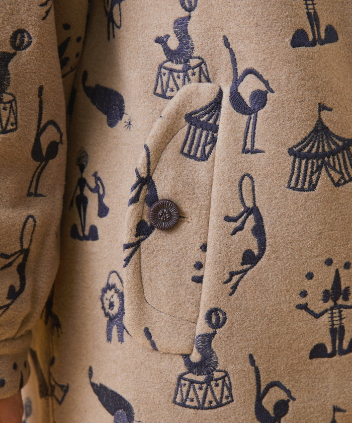 セール】El circo 刺繍ロングコート(505062650) | ホコモモラ