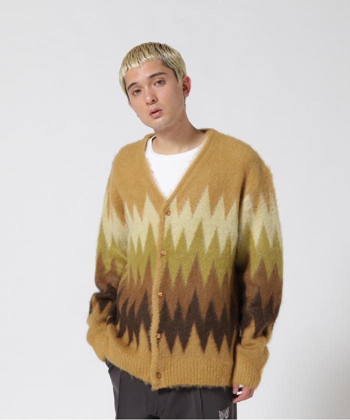 特価ブランド モヘアカーディガン XS ジグザグ トープ zigzag Mohair