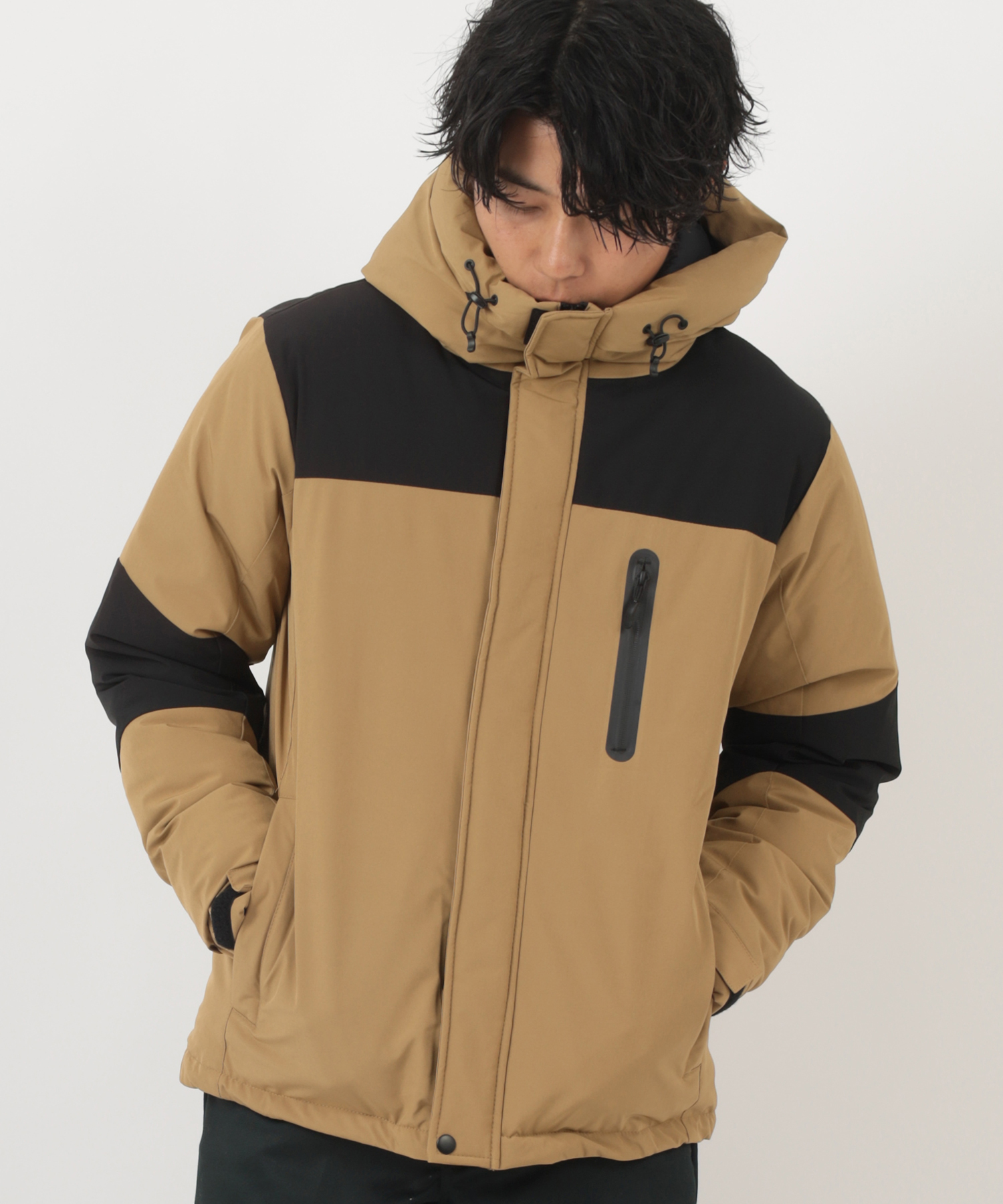 ALL WEATHER-TEX ボリュームネック 切替えマウンテンパーカー