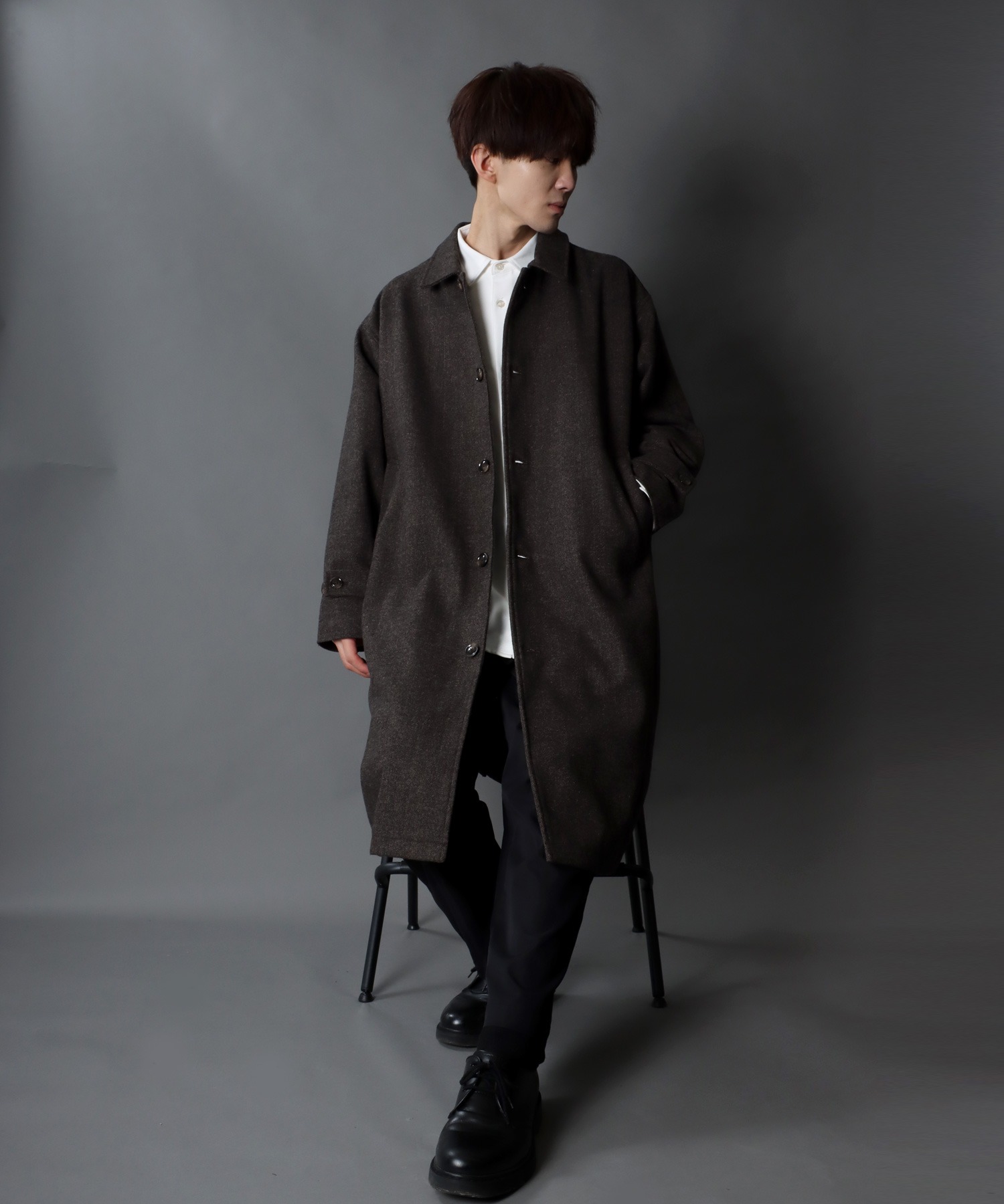 セール】【SITRY】over size wool bal collar coat/オーバーサイズ ...