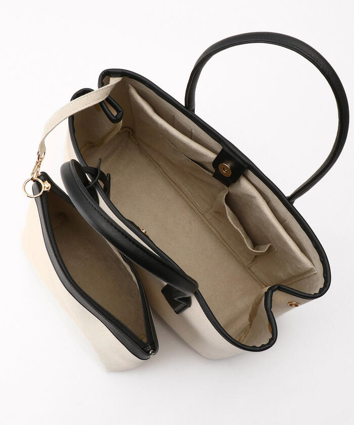 セール 50%OFF】ポーチ付き キャンバストートバッグ(504433789 セール 50%OFF】ポーチ付き キャンバストートバッグ(504433789