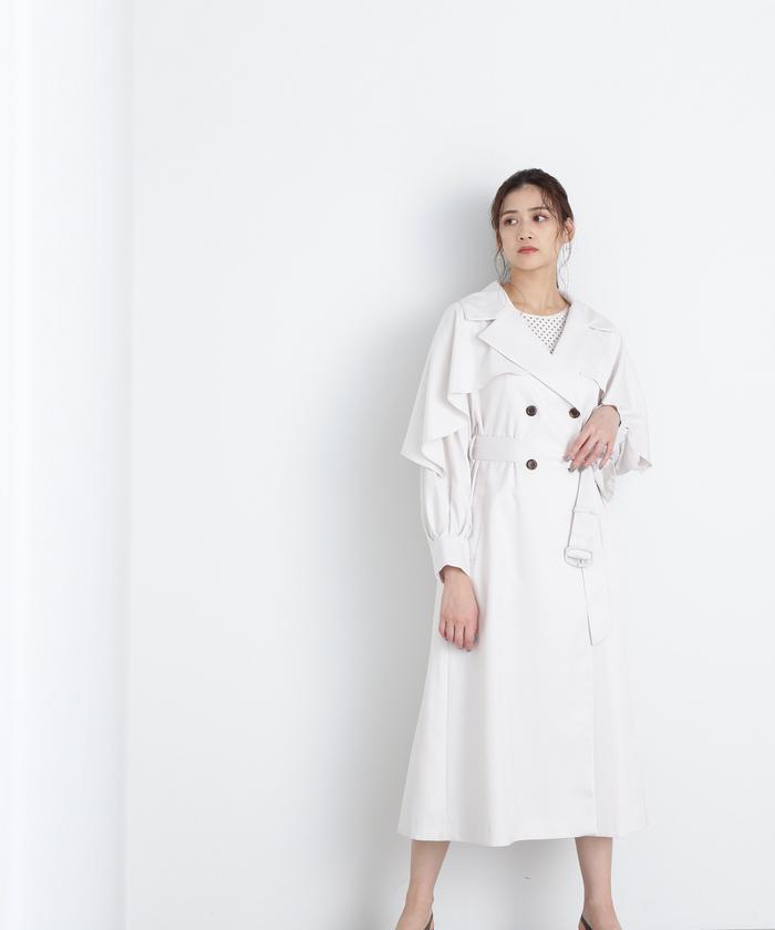 セール 60%OFF】ケープフリルトレンチコート WEB限定カラー