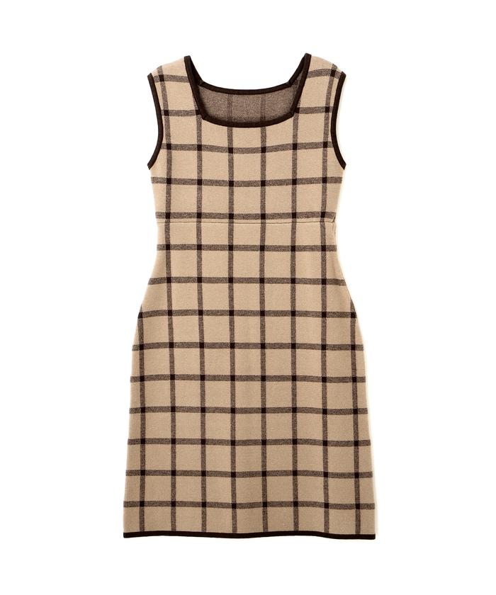 JILL STUART ジャガードニットセットアップ セール 30%OFF】チェックジャガードニットセットアップ WEB限定