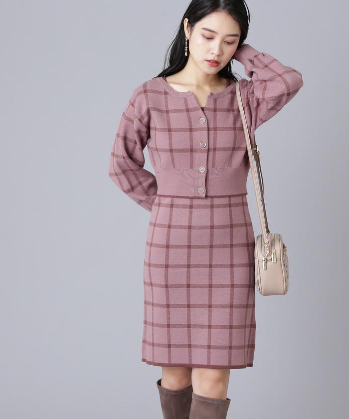 クーポン】【セール 30%OFF】チェックジャガードニット クーポン】【セール 30%OFF】チェックジャガードニット