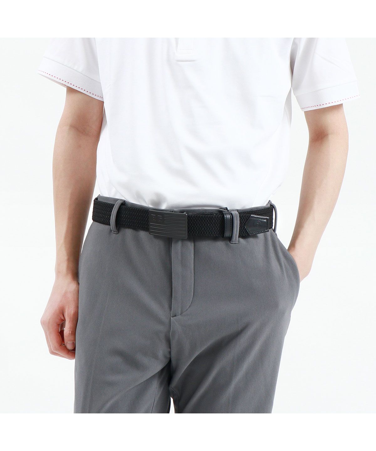 BRIEFING ゴルフ　編み込みベルト BGバックル BG BUCKLE MESH BELT（バックルメッシュベルト）（BRG211G35