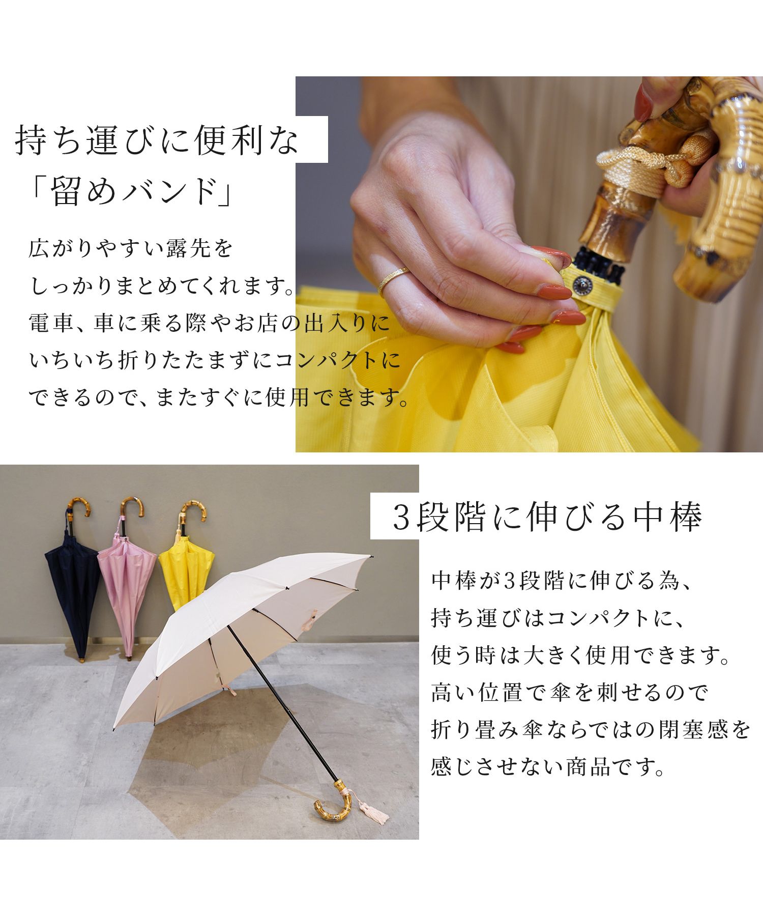 ワカオ WAKAO ワカオ WAKAO 雨傘 折りたたみ傘 レディース 47cm