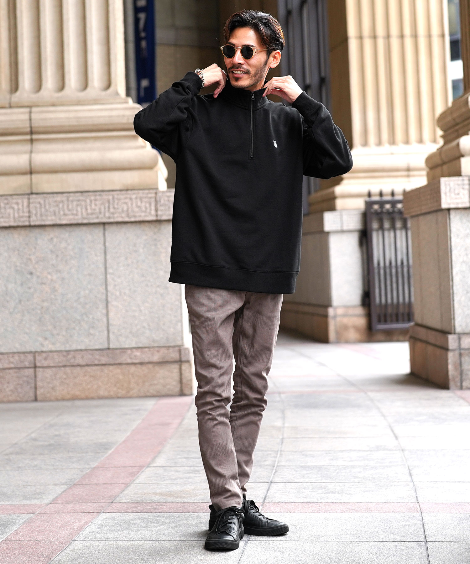 ジギーズショップ JIGGYS SHOP US.POLO ASSN. 別注ハーフジップ ジギーズショップ JIGGYS SHOP US.POLO ASSN. 別注ハーフジップ