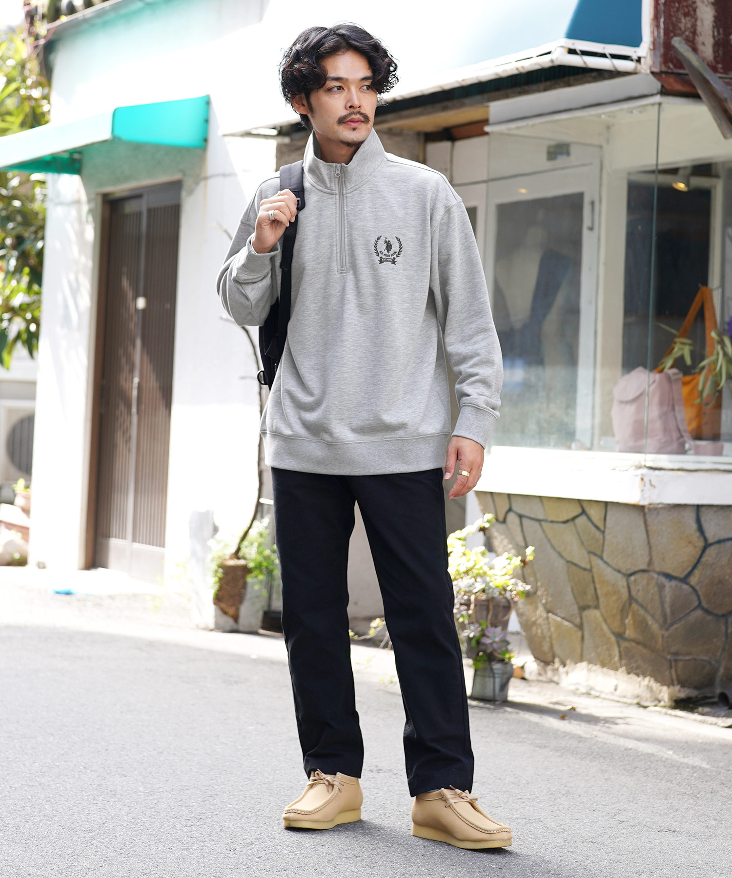 ジギーズショップ JIGGYS SHOP US.POLO ASSN. 別注ハーフジップ ジギーズショップ JIGGYS SHOP US.POLO ASSN. 別注ハーフジップ