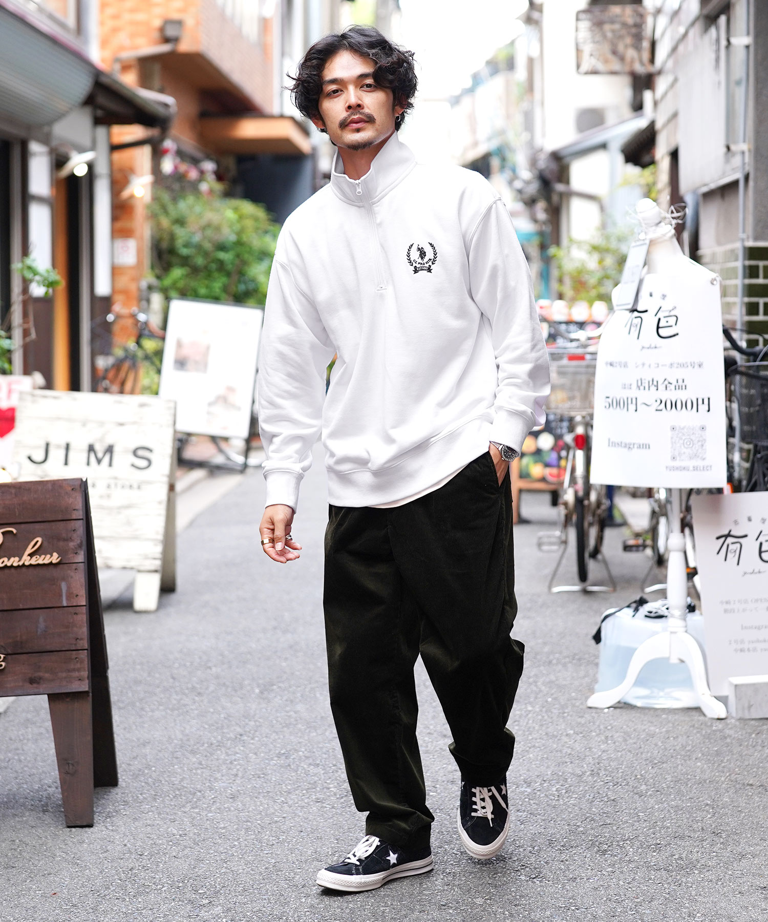ジギーズショップ JIGGYS SHOP US.POLO ASSN. 別注ハーフジップ ジギーズショップ JIGGYS SHOP US.POLO ASSN. 別注ハーフジップ