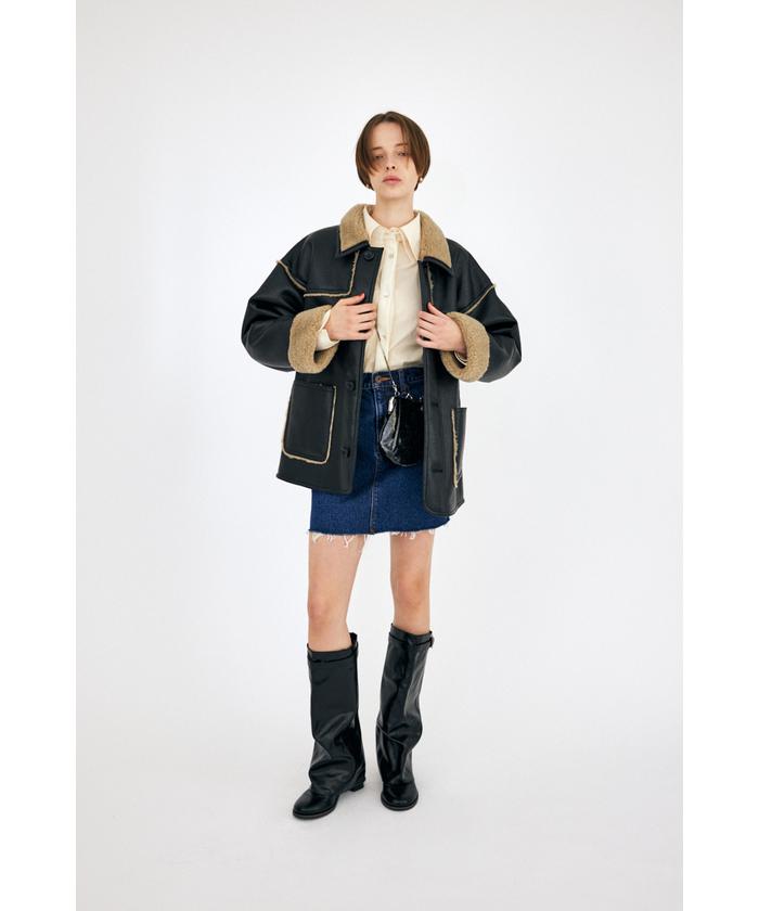 MOUSSY マウジー BONDING BAL COLLAR ジャケット BONDING BAL COLLAR ジャケット(505076224) | マウジー(moussy
