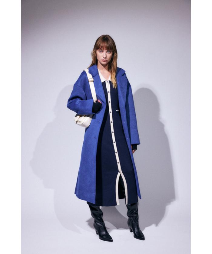 【美品】MOUSSY BIG COLLAR CHECK コート MOUSSY（マウジー）の「BIG COLLAR CHECK コート（その他