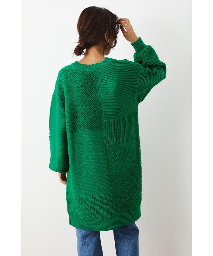 セール 50%OFF】ループミックスニットワンピース(505076308 セール 50%OFF】ループミックスニットワンピース(505076308
