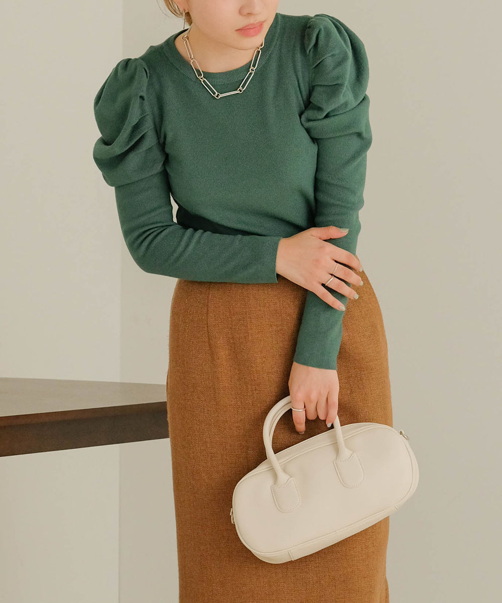 トップス bijou puff sweat バブ Bab パワーショルダーニットトップス(505076089) | バブ