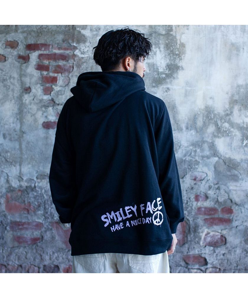 セール18%OFF】SMILEY FACE メルトンフラワースマイルパーカー