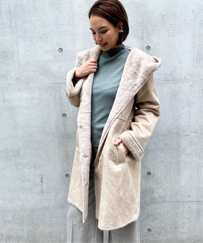 フェイクムートンコート(504714336) | イッカ(ikka) - d fashion フェイクムートンコート(504714336) | イッカ(ikka) - d fashion