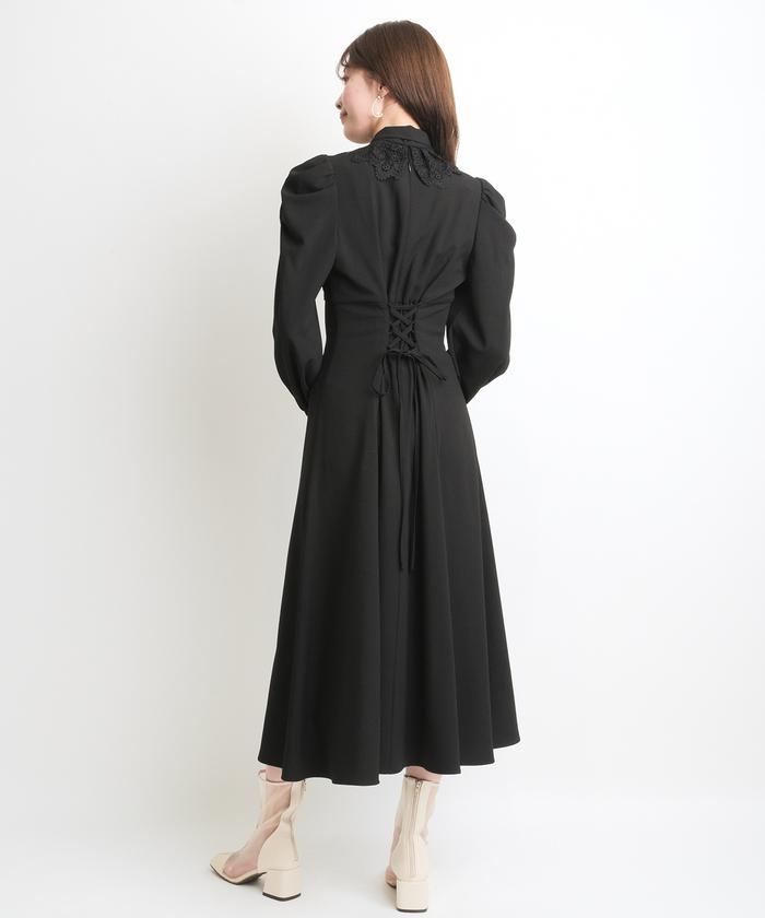 ◆sandro PARIS◆ボウタイ レース ミニワンピース 2　601E 前身レースボウタイワンピース(505076299) | AND COUTURE(AND