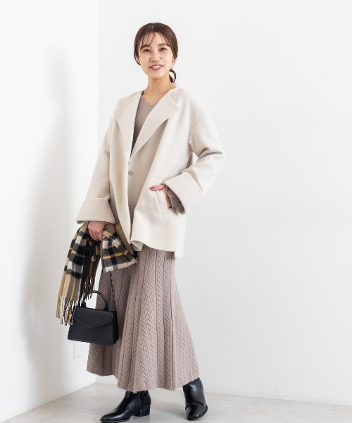 セール 30%OFF】オーバーフォルムハーフコート(504802928 セール 30%OFF】オーバーフォルムハーフコート(504802928