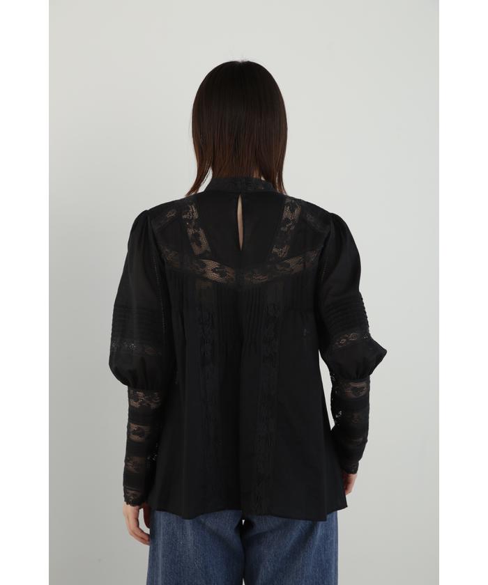 セール 60%OFF】レースピンタックブラウス(505086237) | ジル